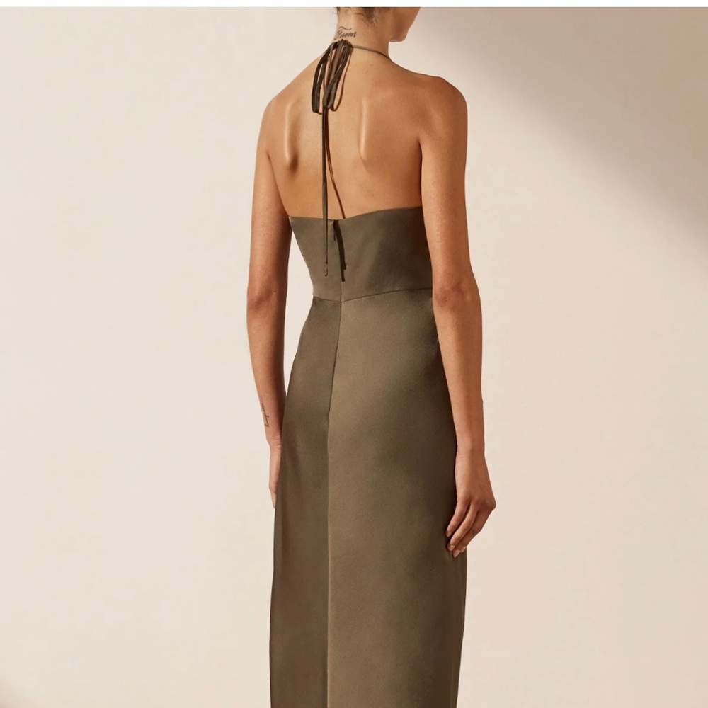 Silk green dress